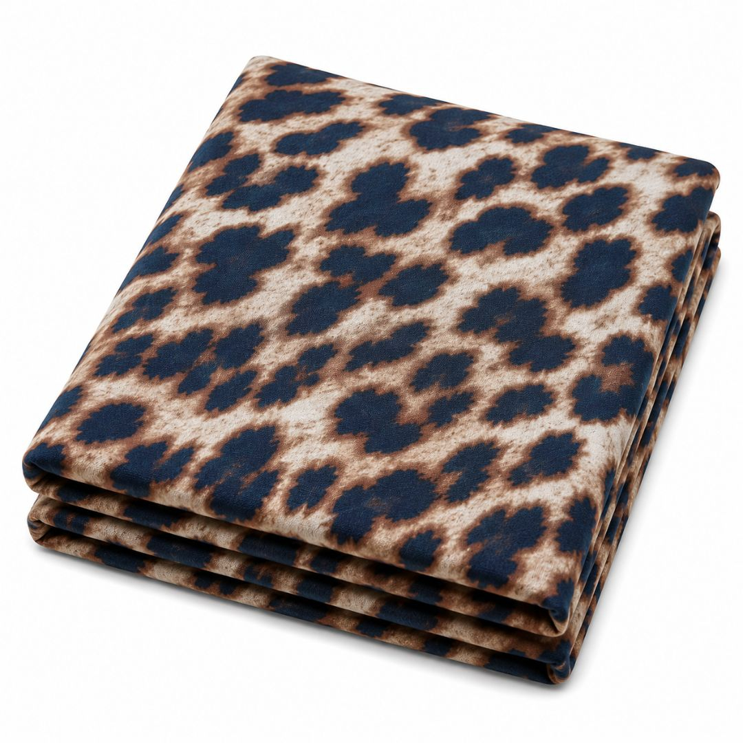 Premium Vintage Leopard Print Fabric for Fashion, Tailoring, Sewing & DIY Projects